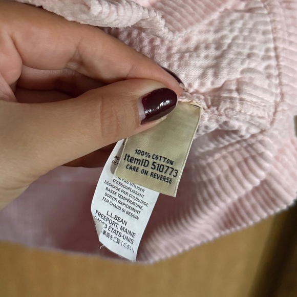 L.L. Bean 100% Cotton Corduroy Shirt Jacket Shacket Adobe Rose Pink size XS - Picture 5 of 6